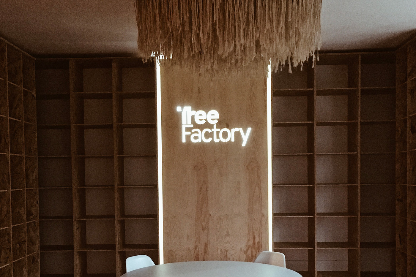 Dílna Tree Factory v roce 2019